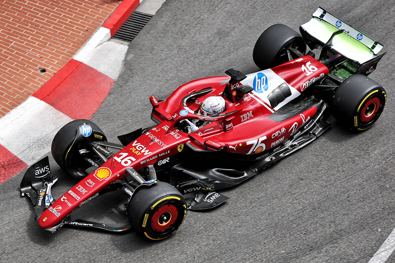 ホームレースのルクレール、接触がありつつも首位発進