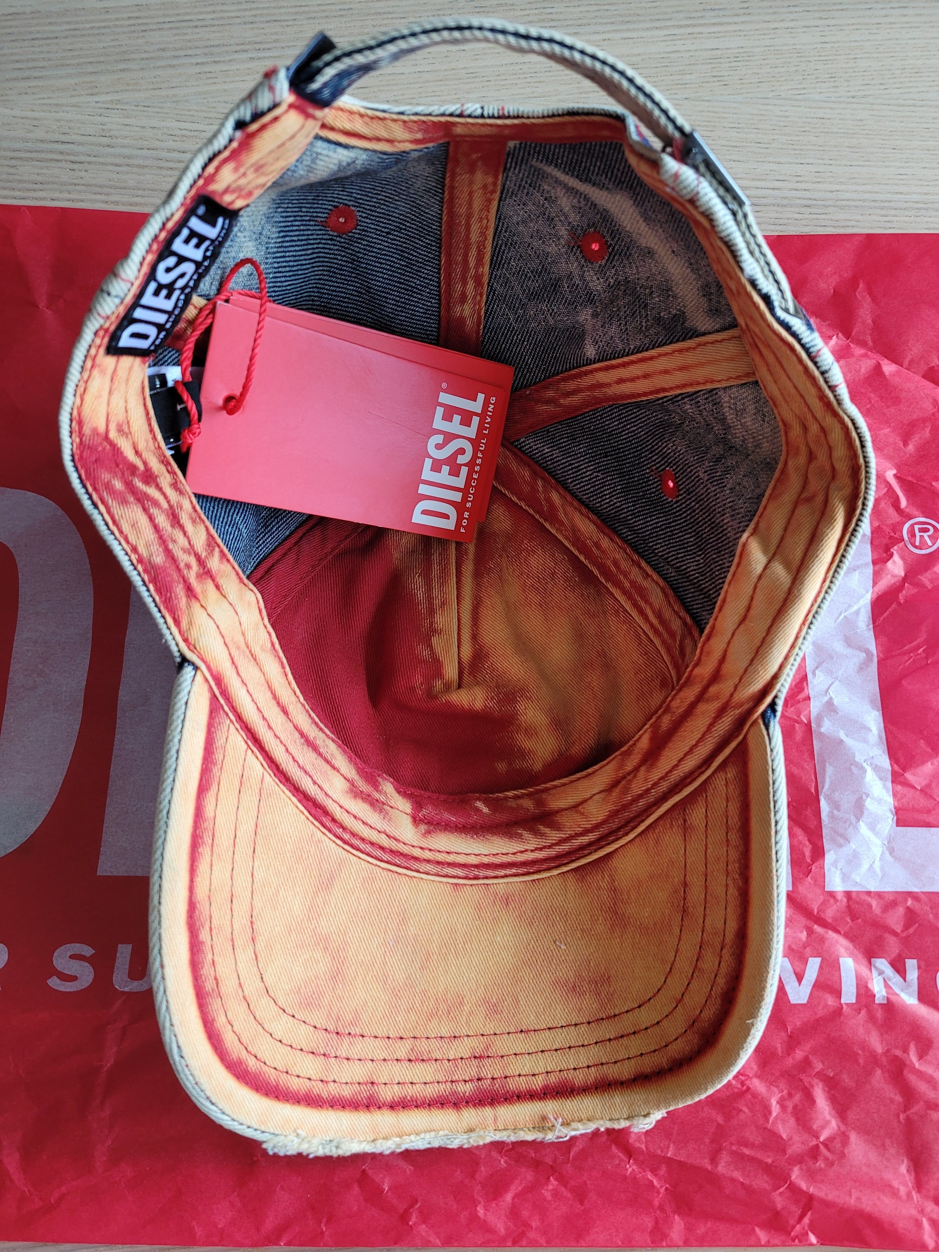 Diesel】C-Seymon デニム ダメージ加工 キャップ帽【関税込】 (DIESEL