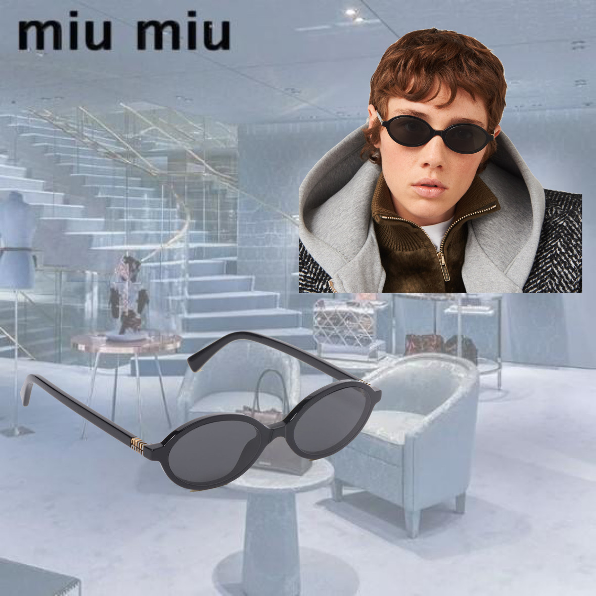 MiuMiu】リガード サングラス (MiuMiu/サングラス) 105853934【BUYMA】