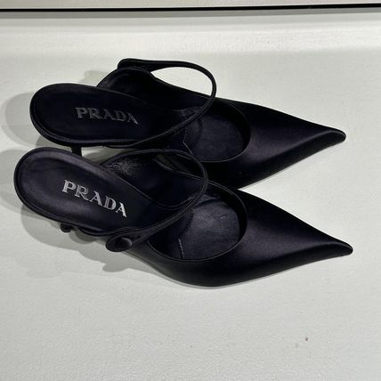 サテン PRADA(プラダ) サンダル・ミュール(レディース) - ブランド通販
