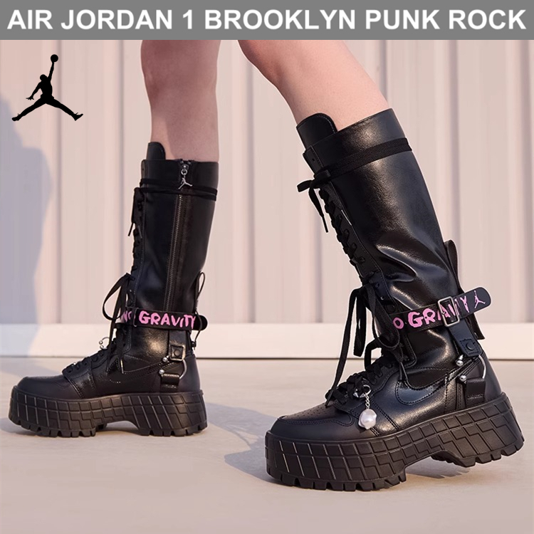 ☆新作☆ Nike PUNK ROCK WMNS AIR JORDAN 1 HIGH BROOKLYN 厚底 (Nike