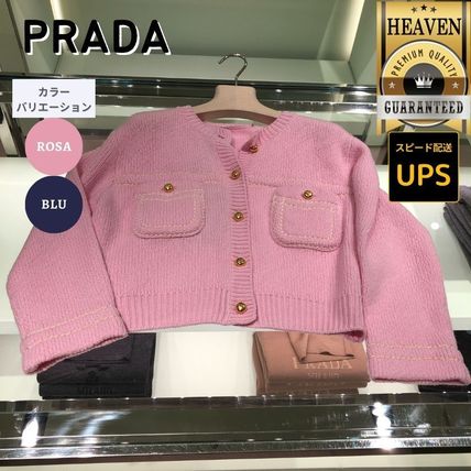 ピンク系 PRADA(プラダ) カーディガン(レディース) - ブランド通販のBUYMA