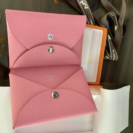 ピンク系 HERMES Calvi(エルメス カルヴィ) カードケース・名刺入れ