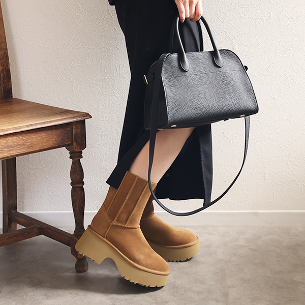 UGG ムートンブーツ 厚底 ミドル丈 スエード 1158313 (UGG/ミドル