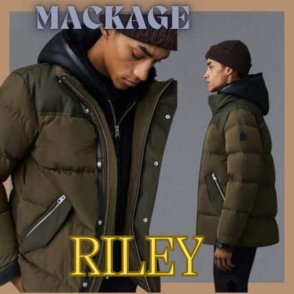 グリーン（緑）系 Mackage RILEY(マッカージュ ライリー) ダウン