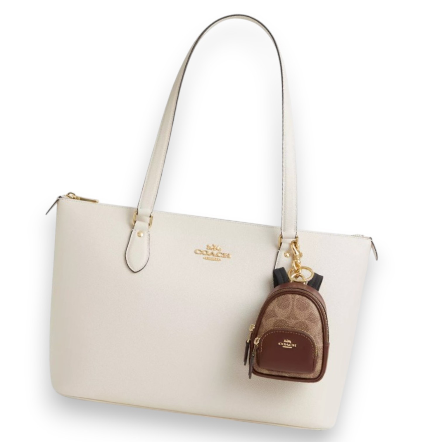 Coach】シグネチャー ミニコート バックパックバッグチャーム (Coach