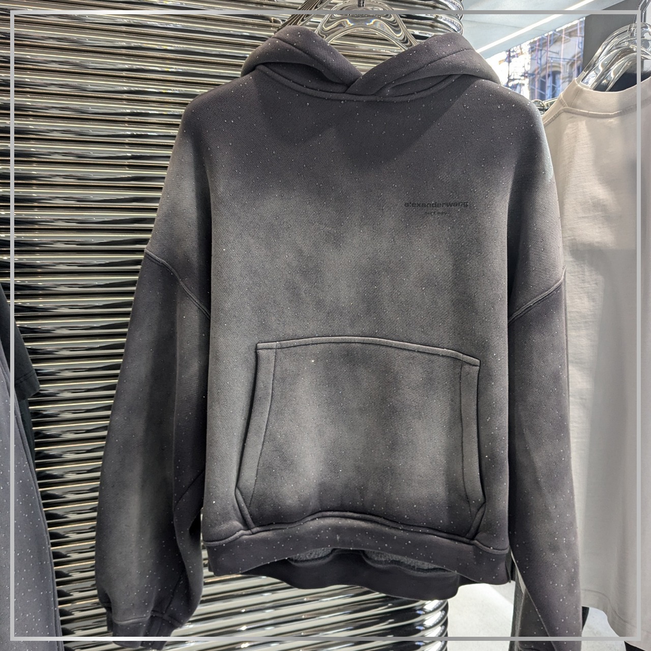 ほかと差がつく!!【alexander wang】ラインストーン パーカー