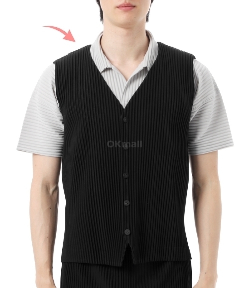 HOMME PLISSE ISSEY MIYAKE｜VESTS (HP57JE511-15) (ISSEY MIYAKE