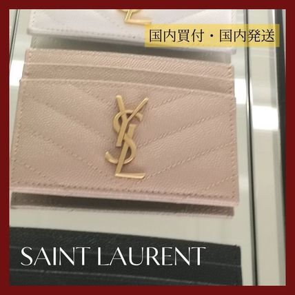 ベージュ系 Saint Laurent(サンローラン) カードケース・名刺入れ