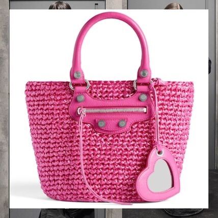ss ピンク系 BALENCIAGA(バレンシアガ) かごバッグ(レディース