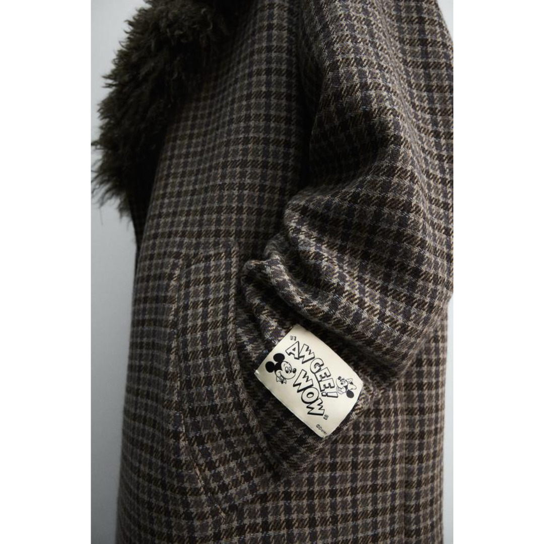 ZARA］チェック柄コート HARRY LAMBERT FOR ZARA X DISNEY (ZARA