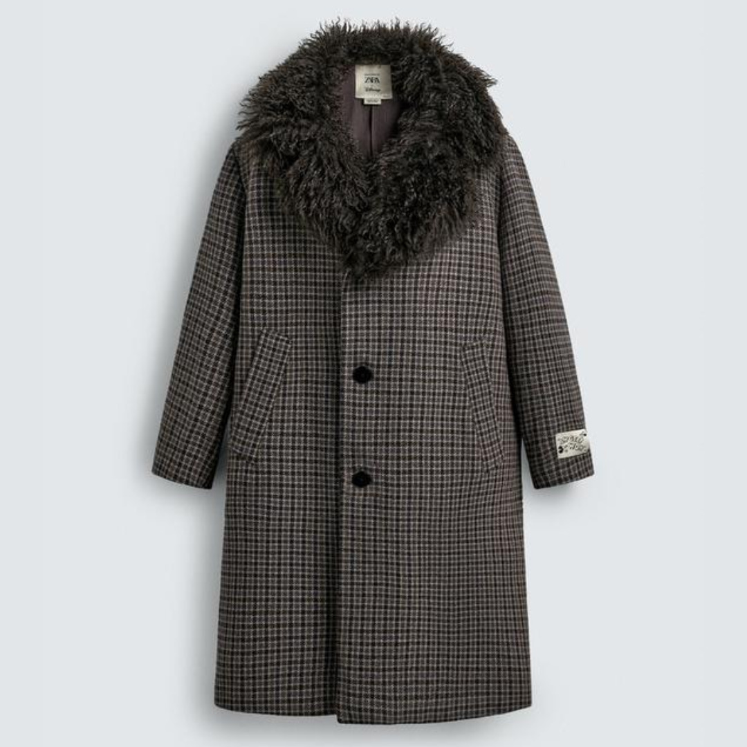 ZARA］チェック柄コート HARRY LAMBERT FOR ZARA X DISNEY (ZARA