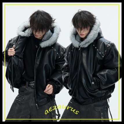 フェイクファー レザージャケット(メンズ) - ブランド通販のBUYMA