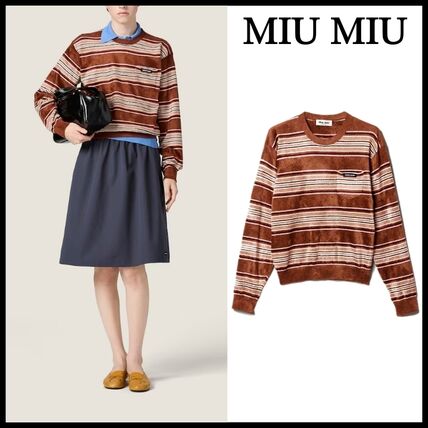 ボーダー MiuMiu(ミュウミュウ) ニット・セーター(レディース