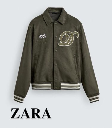 グリーン（緑）系 ZARA(ザラ) スタジャン(メンズ) - ブランド通販のBUYMA