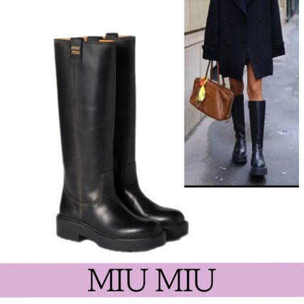MiuMiu(ミュウミュウ) ロングブーツ(レディース) - ブランド通販のBUYMA