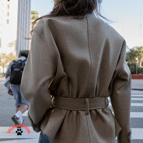 ベルト付き♪】ZARA☆クロップド丈ウールコート (ZARA/コート) 9514