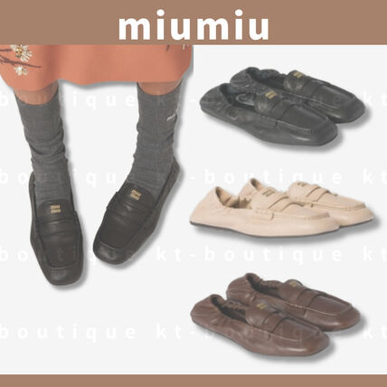 モカシン MiuMiu(ミュウミュウ) - ブランド通販のBUYMA