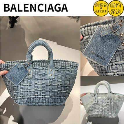 デニム BALENCIAGA(バレンシアガ) かごバッグ(レディース) - ブランド