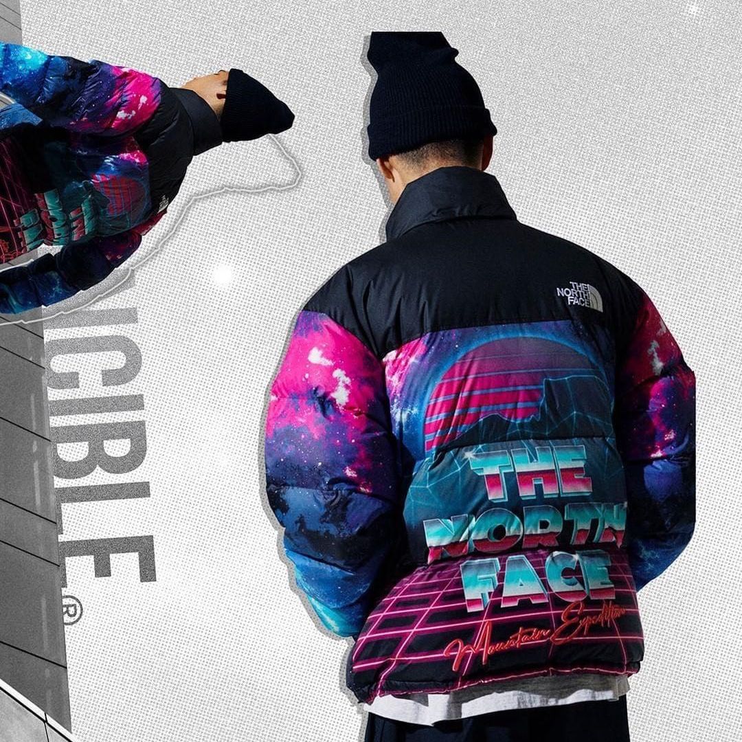 The North Face INVINCIBLE Printed Nuptse Jacket ヌプシ (THE NORTH