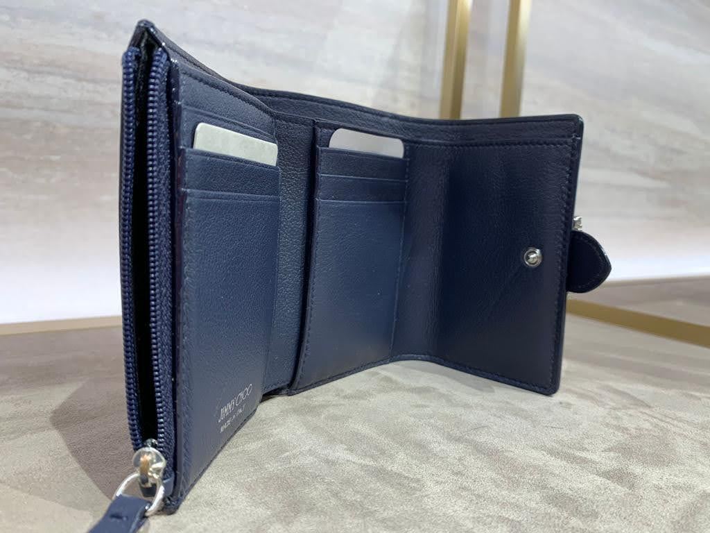 Jimmy Choo☆CHERI WALLET☆クリスタル 三つ折り財布☆送料込 (Jimmy