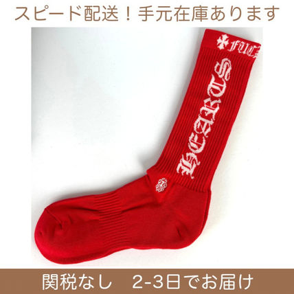 レッド（赤）系 CHROME HEARTS(クロムハーツ) 靴下・ソックス(メンズ