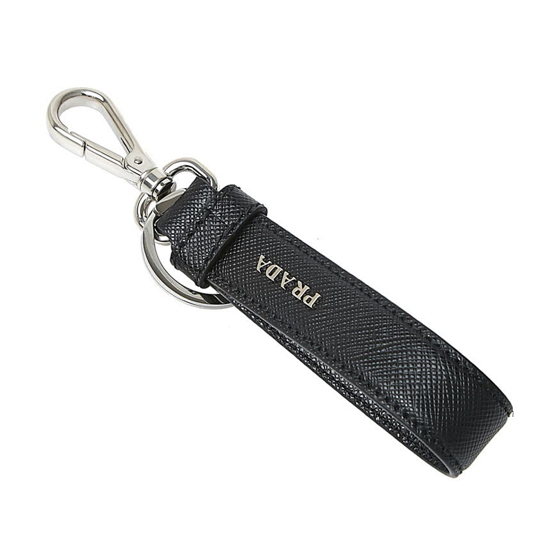 ☆送料関税込☆PRADA サフィアーノ トライアングル キーリング (PRADA