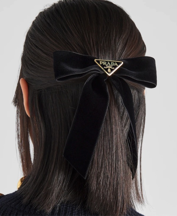 PRADA☆ベロアリボンバレッタ (PRADA/ヘアアクセサリー