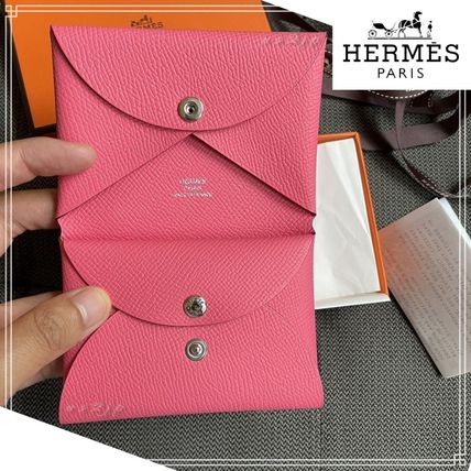ピンク系 HERMES Calvi(エルメス カルヴィ) カードケース・名刺入れ
