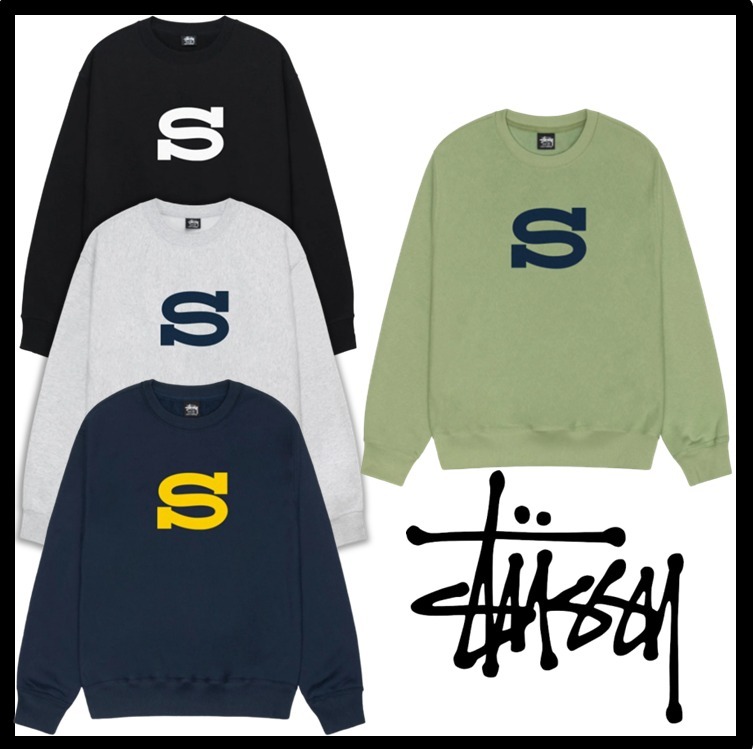 ☆送料・関税込☆Stussy☆LETTERMAN CREW☆スウェット☆ (STUSSY