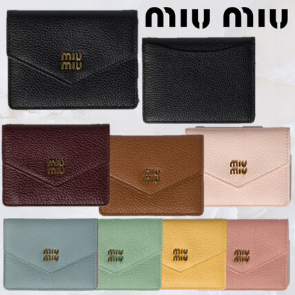 C グリーン（緑）系 MiuMiu(ミュウミュウ) カードケース・名刺入れ