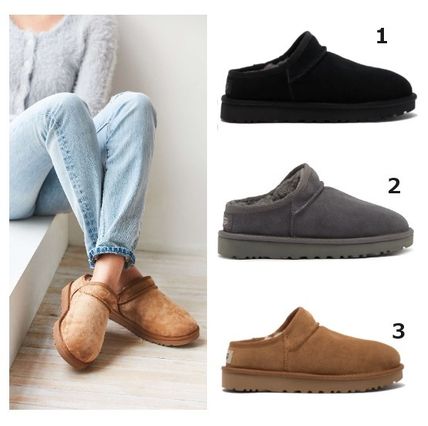 ベージュ系 UGG CLASSIC SLIPPER(アグ クラシック スリッパ