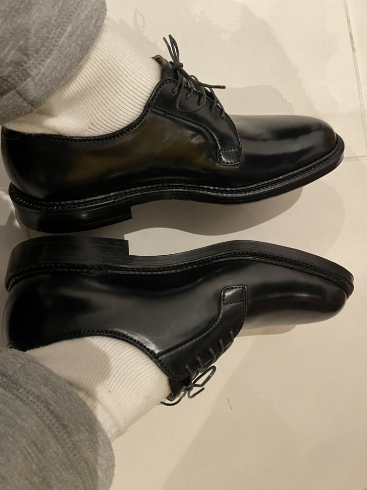 Alden] 9901 ブラックコードバン プレーントゥ (ALDEN/ドレスシューズ