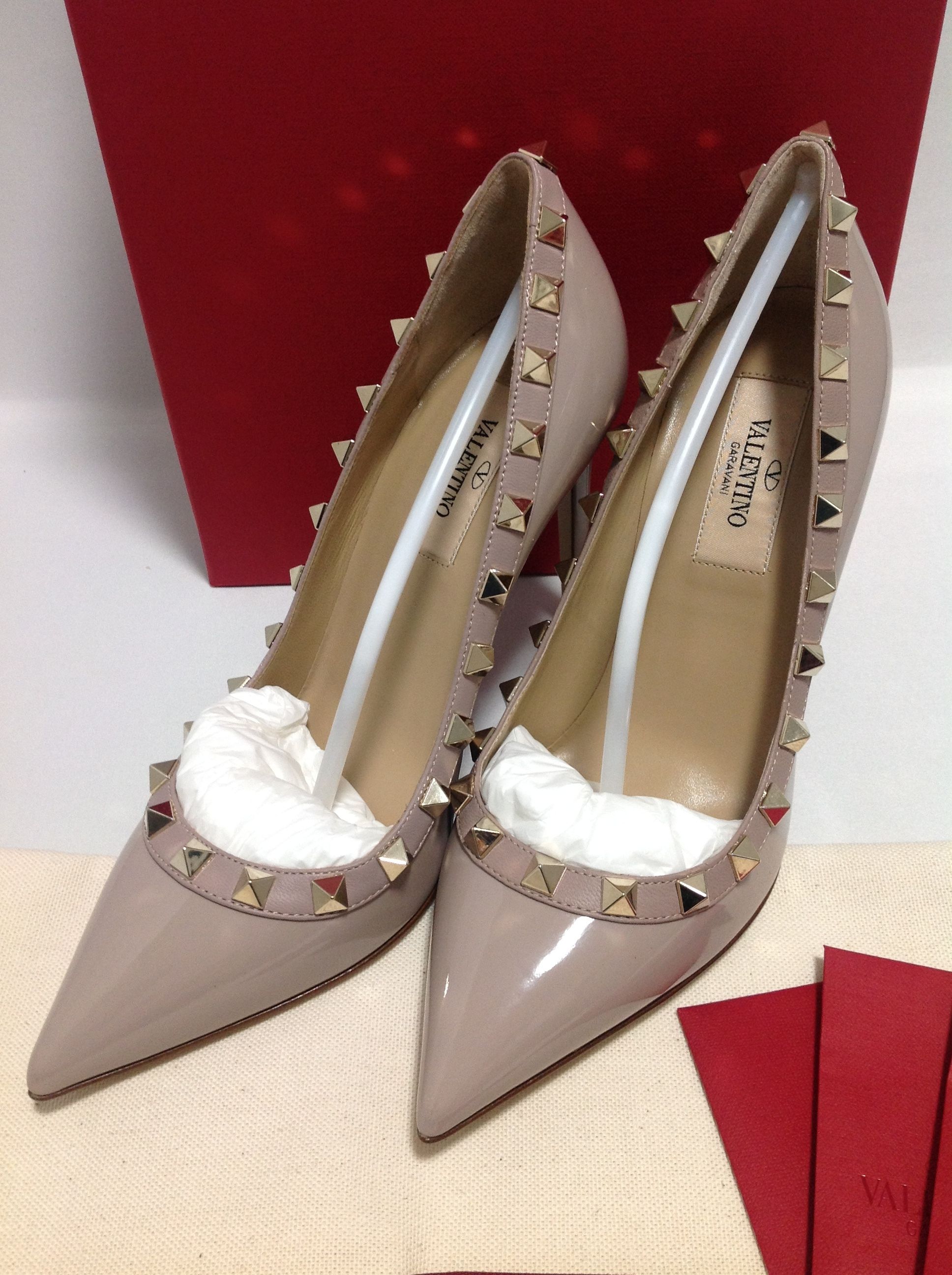 即発送】VALENTINO◇ロックスタッズパンプス プードル 34.5/37