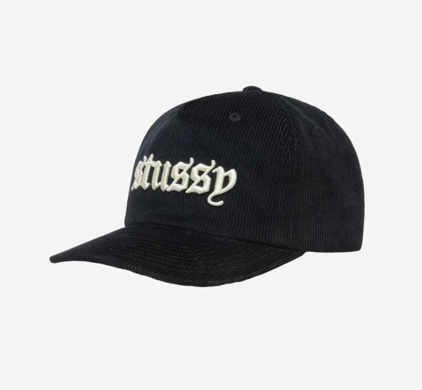☆関税込☆Stussy☆MID-DEPTH OLD ENGLISH SNAPBACK☆Black☆ (STUSSY