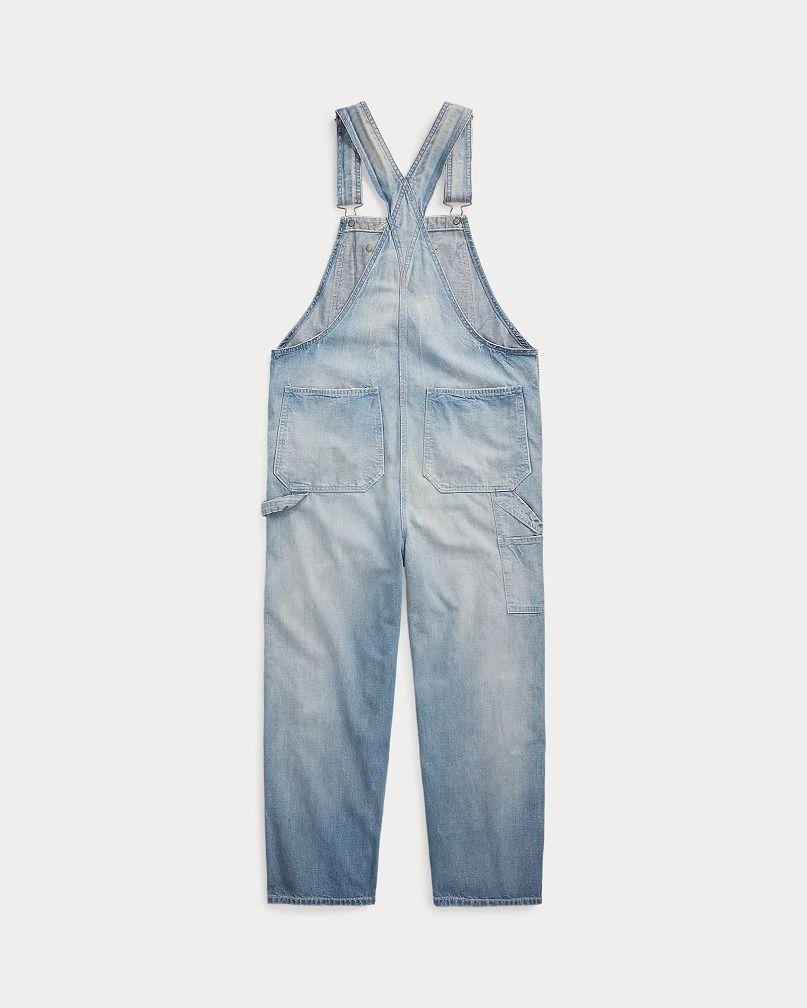 新着【RRL Ralph Lauren】日本製デニム 激リペア オーバーオール (RRL