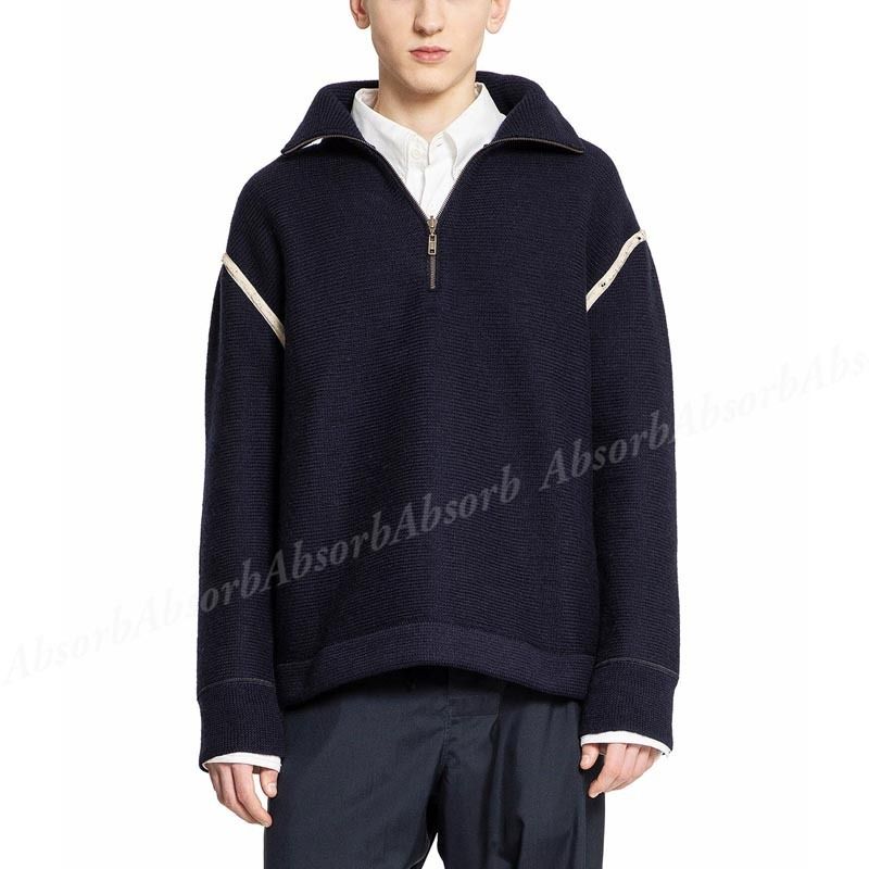 24AW NEW】Maison Margiela / エルボーパッチ セーター / Navy (Maison
