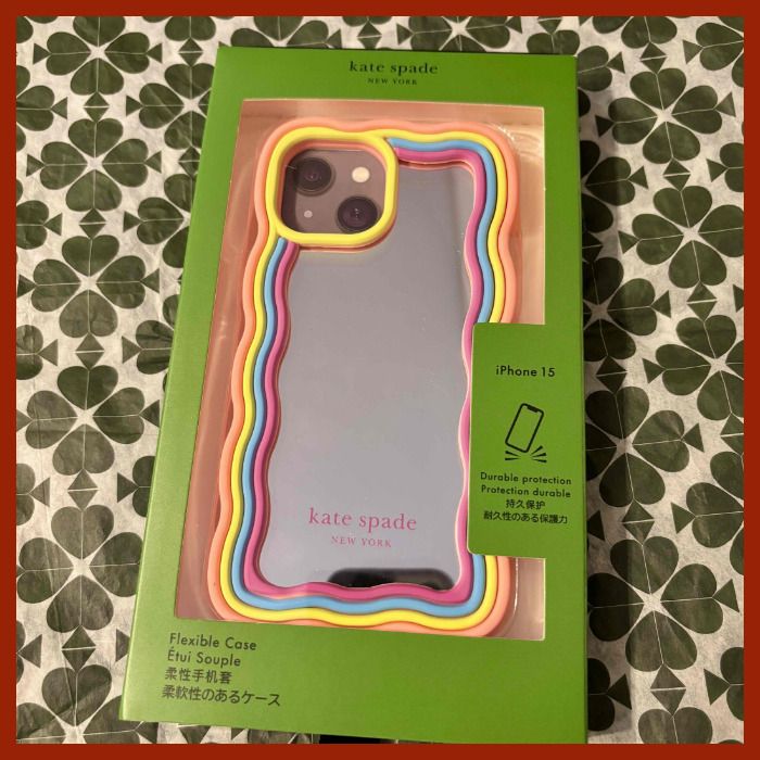 katespade】iPhone15ケース ☆レインボーミラー☆ (kate spade new