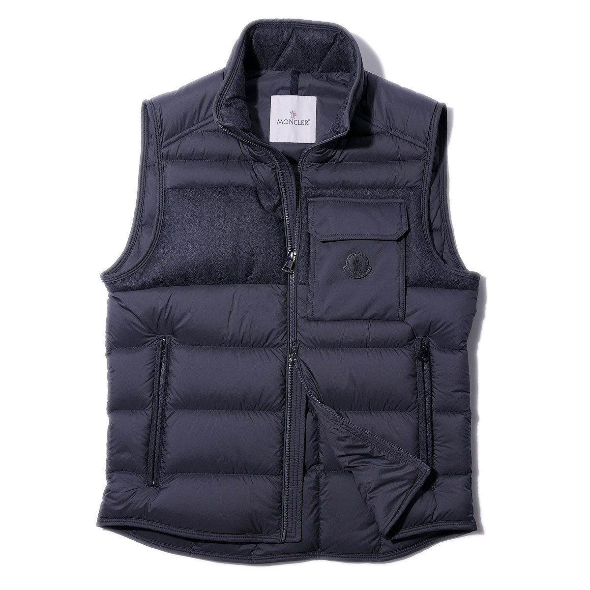 即発 MONCLER ダウンベスト ESTAGNOUS 927グレー (MONCLER/ダウン