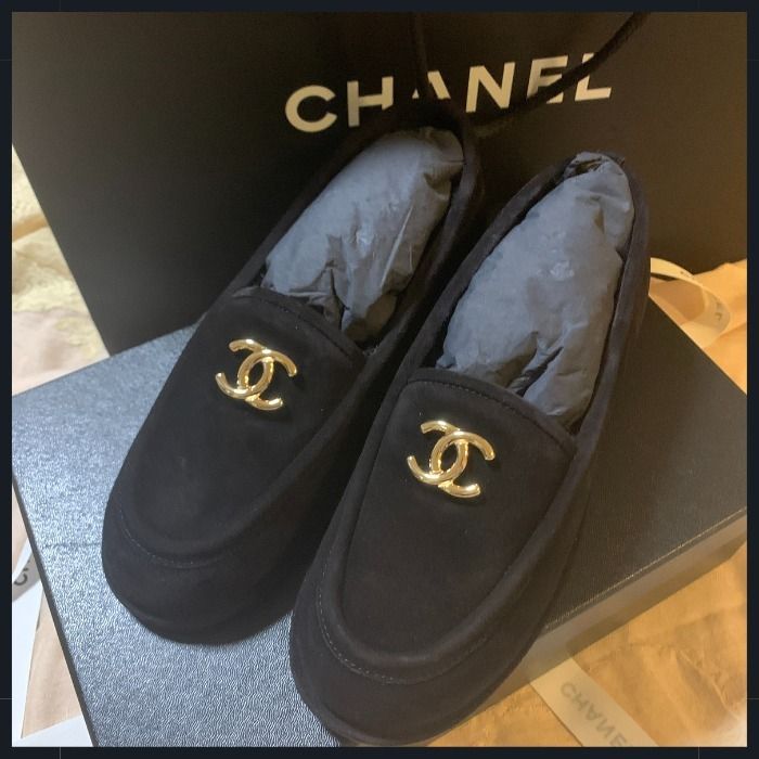 24K◇リラックスした履き心地◇CHANEL モカシン (CHANEL/ローファー