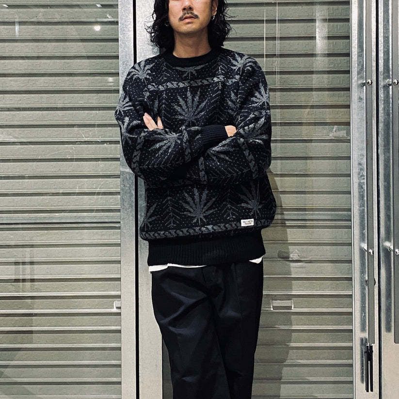すぐにお届け♪ ワコマリア × HIGH TIMES コラボニットセーター (WACKO