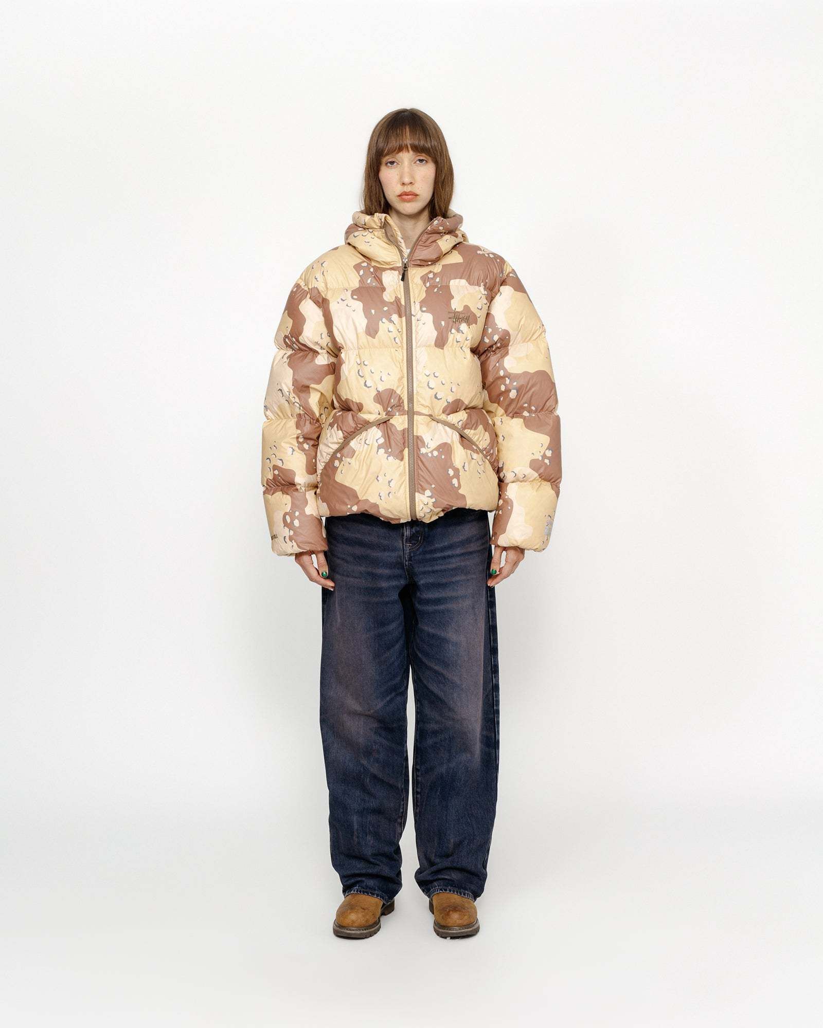 ステューシー】Stussy Micro Ripstop Down Parka CAMO Khaki (STUSSY