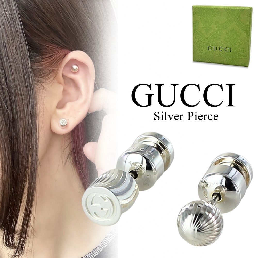 GUCCI グッチ ピアス レディース シルバー925 ジュエリー ロゴ (GUCCI