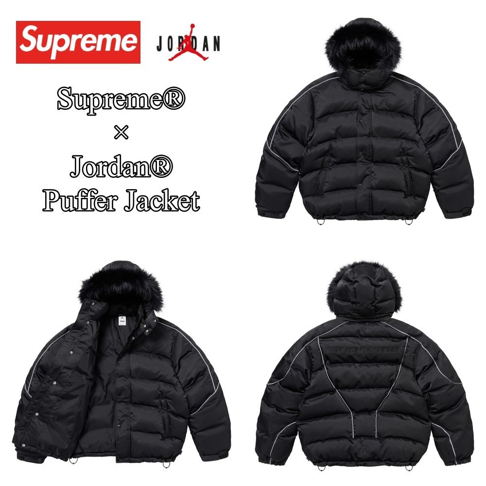 Supreme x Jordan】Puffer Jacket☆Black☆24FW☆ (Supreme/ダウン