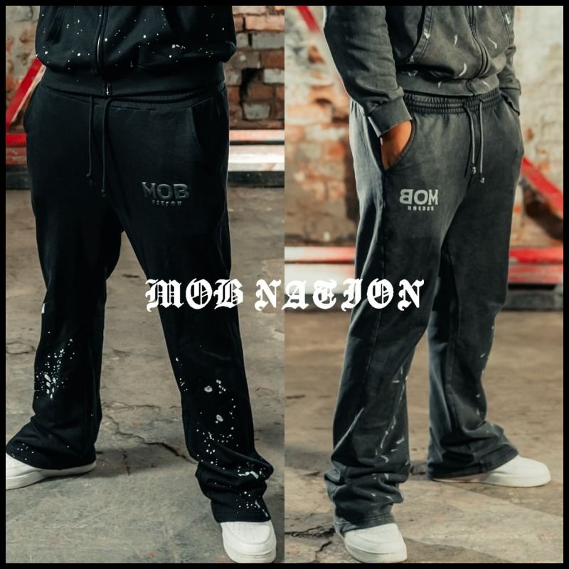 ☆関税/送料込み☆【MOB NATION】UKドリル フレアパンツ (MOB NATION