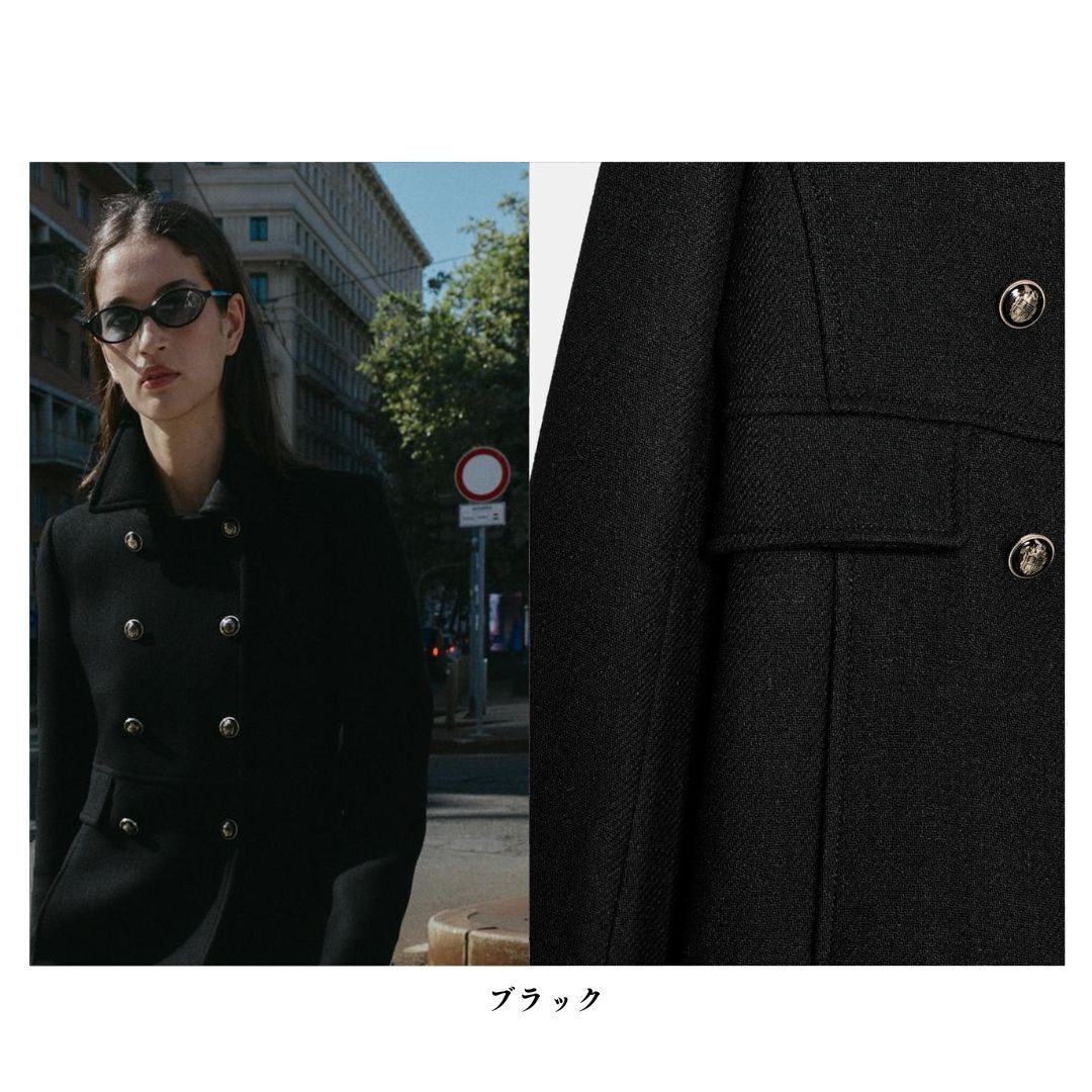 ZARA】NEW ウール混紡ショート丈ダブルブレストコート (ZARA/コート
