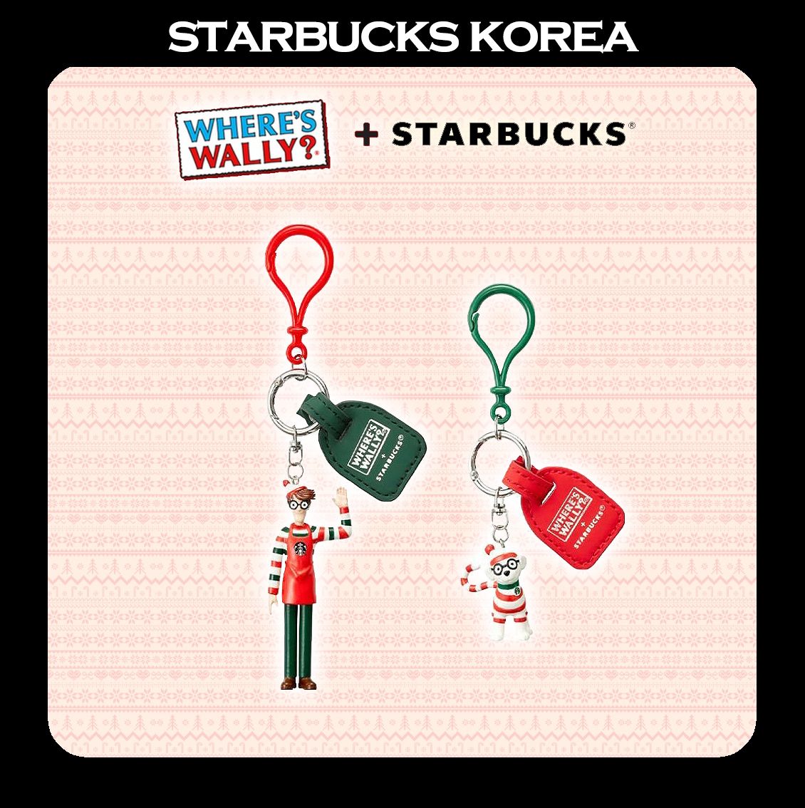 韓国スタバxWally] 25冬 Joyful Wally Figure Keyring Set (2P