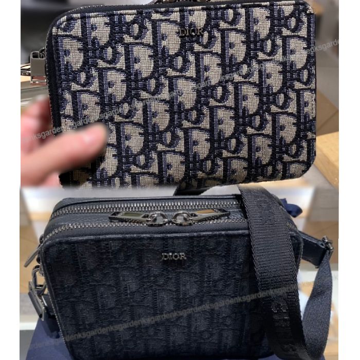 DIOR☆ショルダーストラップ ポーチ ディオールオブリーク☆即納 (Dior