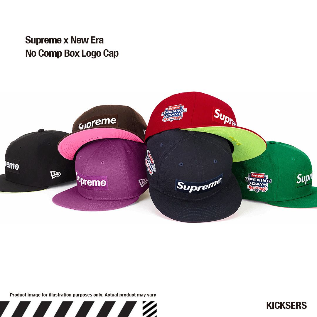 ニューエラ ボックスロゴ Supreme New Era No Comp Box Logo Cap