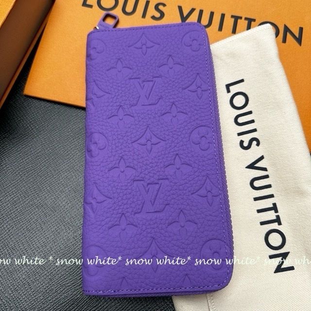 明日着 限定カラー♪トリヨンレザー LV モノグラム 長財布 ZIPPY